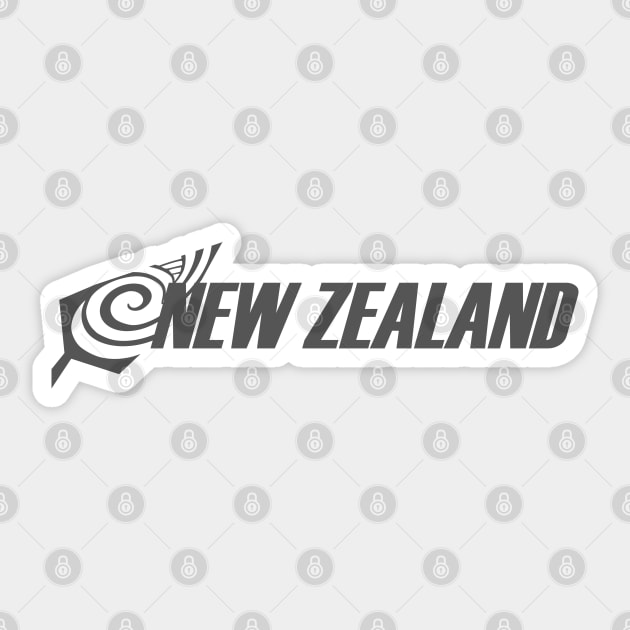 NZ Koru Silver Fern Sticker by OrangeCup